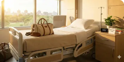 Período curto de Internação apenas uma noite no hospital