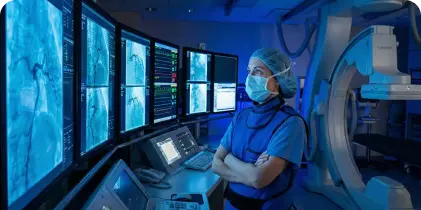 Procedimento seguro, realizado por médicos especialistas em radiologia intervencionista